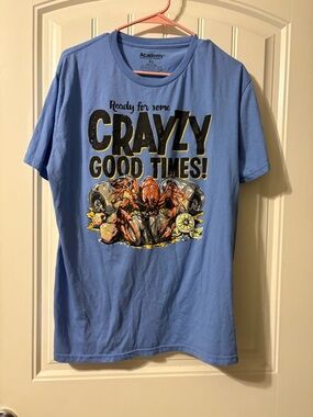 Academy Men’s Blue 'CRAYZY Good Times!' Short Sleeve Tee